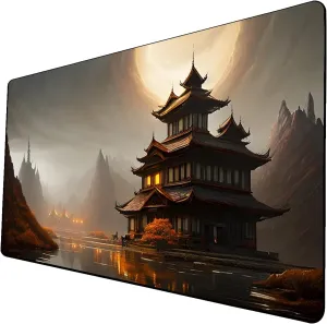AI Painting TCG Playmat - MTG Trading Card Game Mat, 24x14 Inches Premium MTG Playmat - The Perfect Companion for Intense Card Battles - Fantasy Dark Vampire Lotus-077