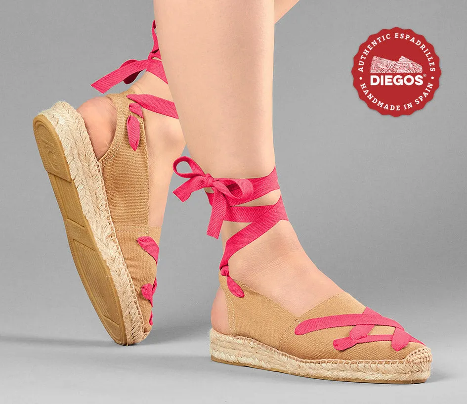 Alpargata Catalina clásica yute cordones