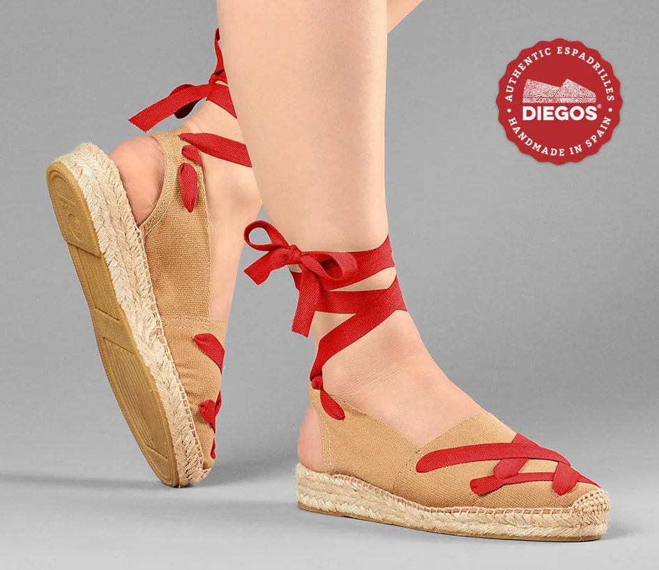Alpargata Catalina clásica yute cordones