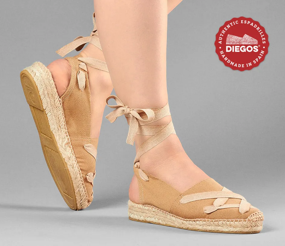 Alpargata Catalina clásica yute cordones