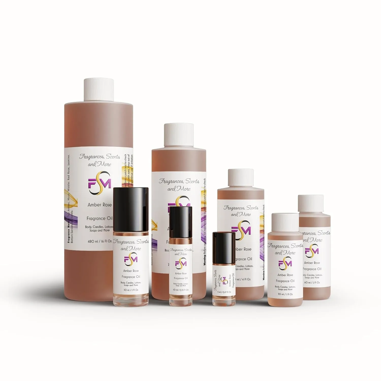 Amber Rose Fragrance Oil - 1 Fl Oz Plastic Bottle (30ml)