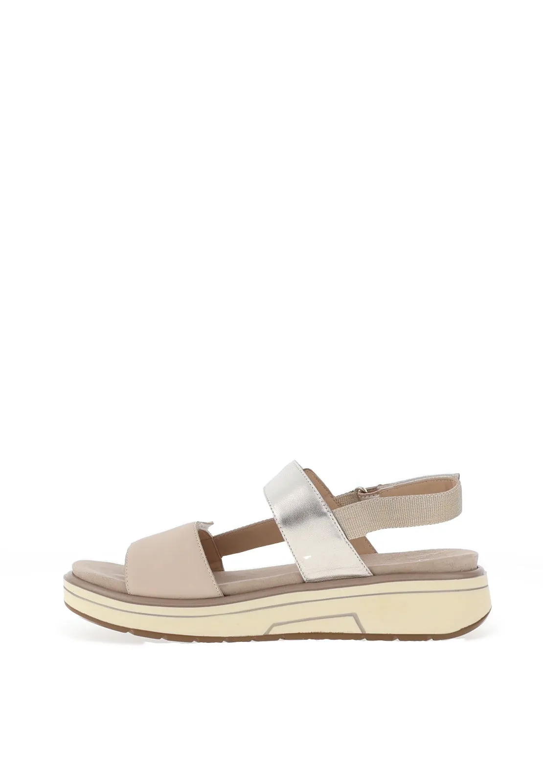 Ara Lucca Leather Velcro Strap Sandals, Sand