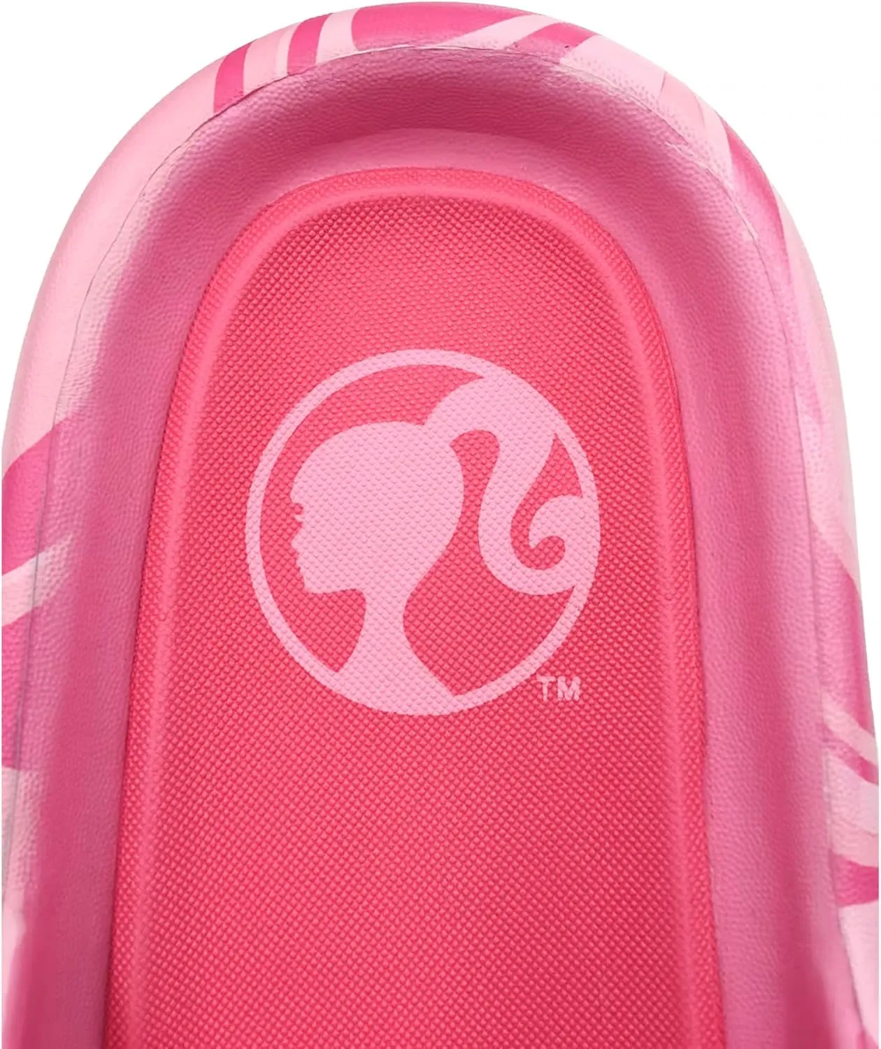 Barbie Bright Pink Logo Women's Flip Flop Slide Sandals