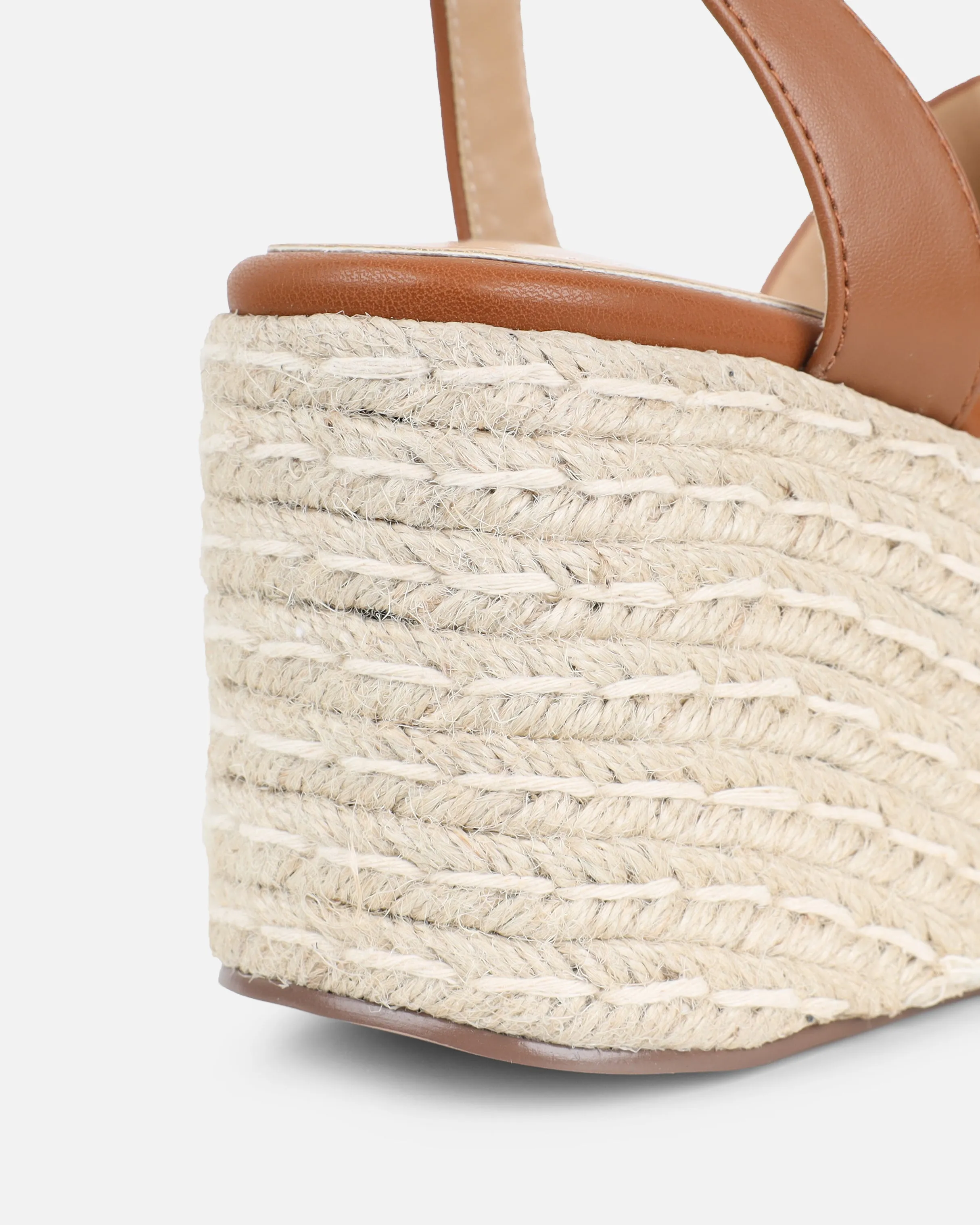 Bellamy Tan Wedge Sandals