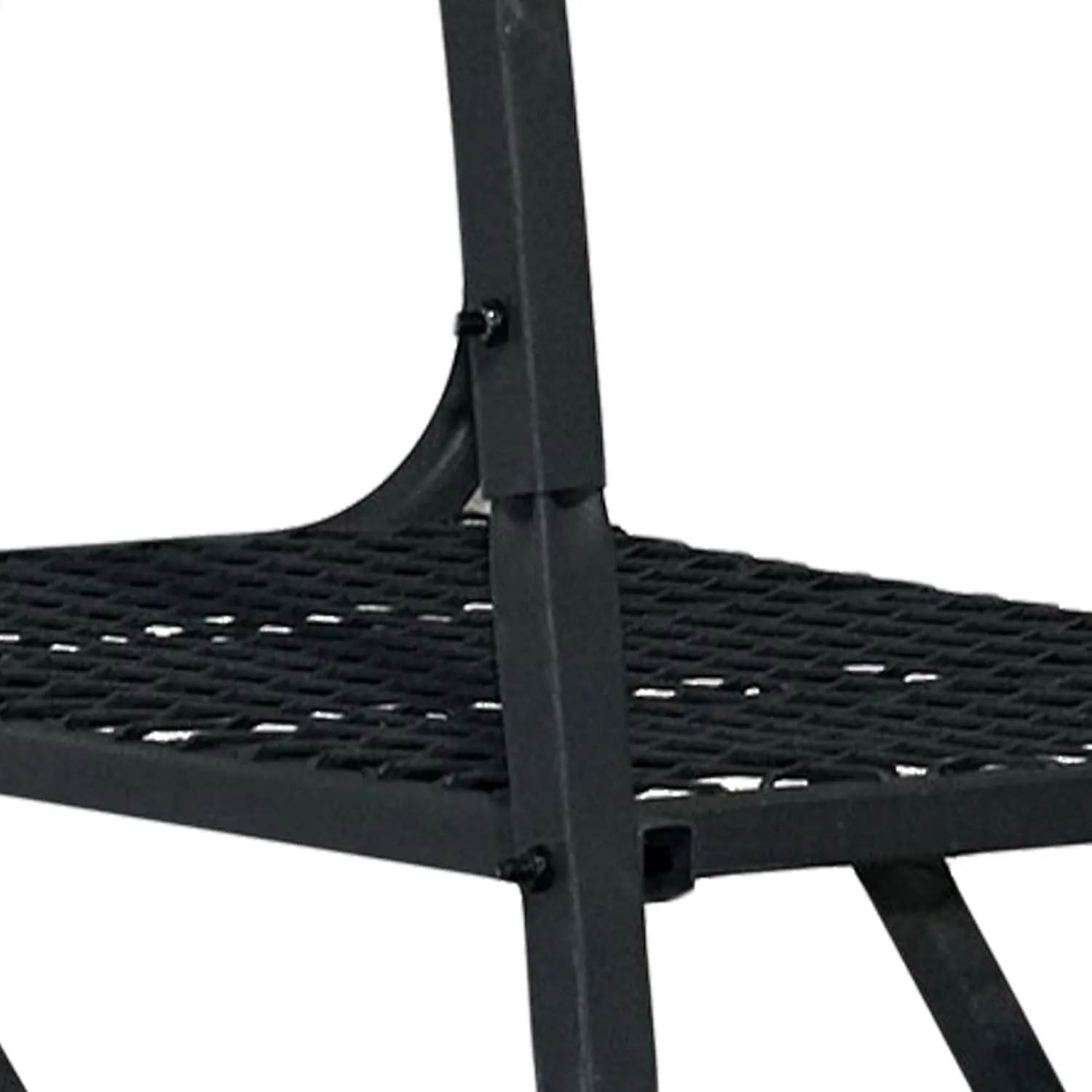 Big Game Striker XL Ladder Treestand 17.5 Foot Tall with Flip Back Seat, Padded Armrests, Deep Foot Platform, Ideal for Hunting and Shooting, Black
