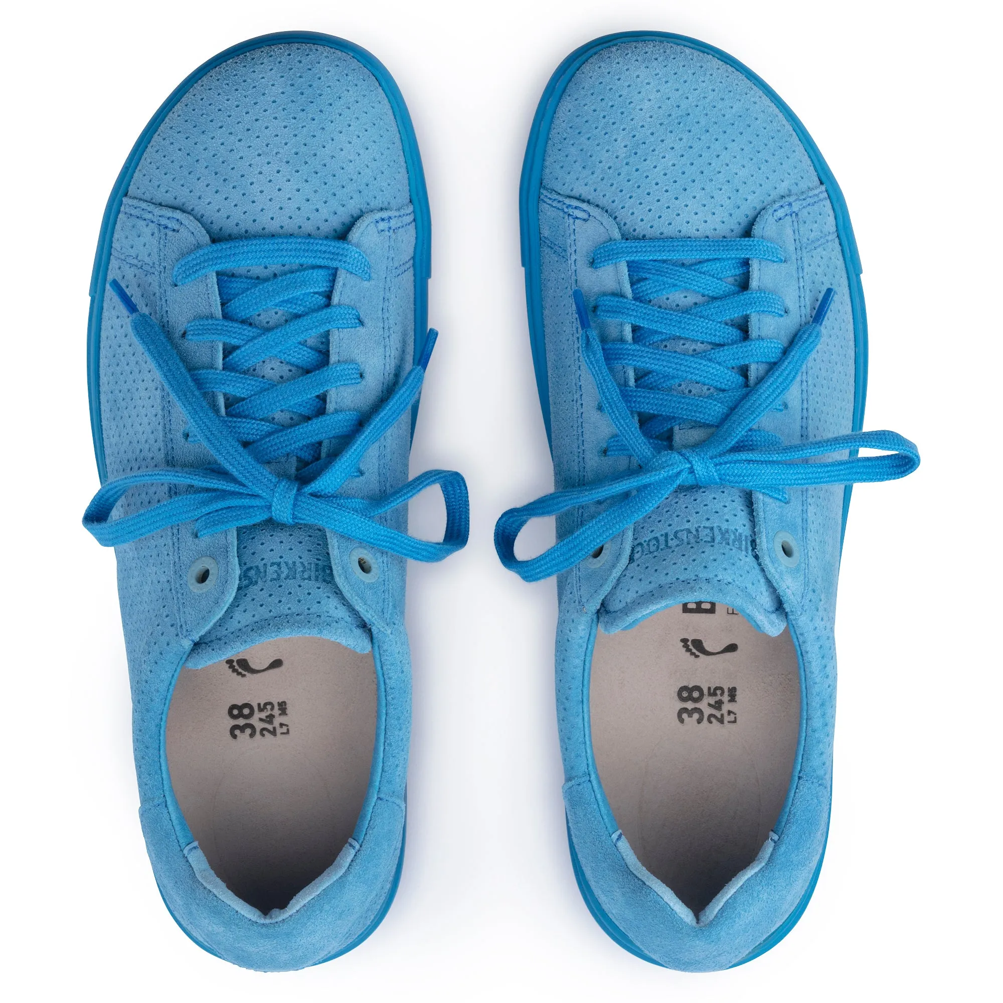 Birkenstock Bend Low sky blue embossed suede
