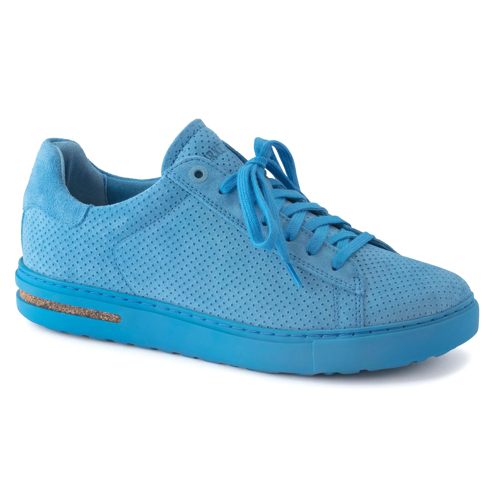 Birkenstock Bend Low sky blue embossed suede