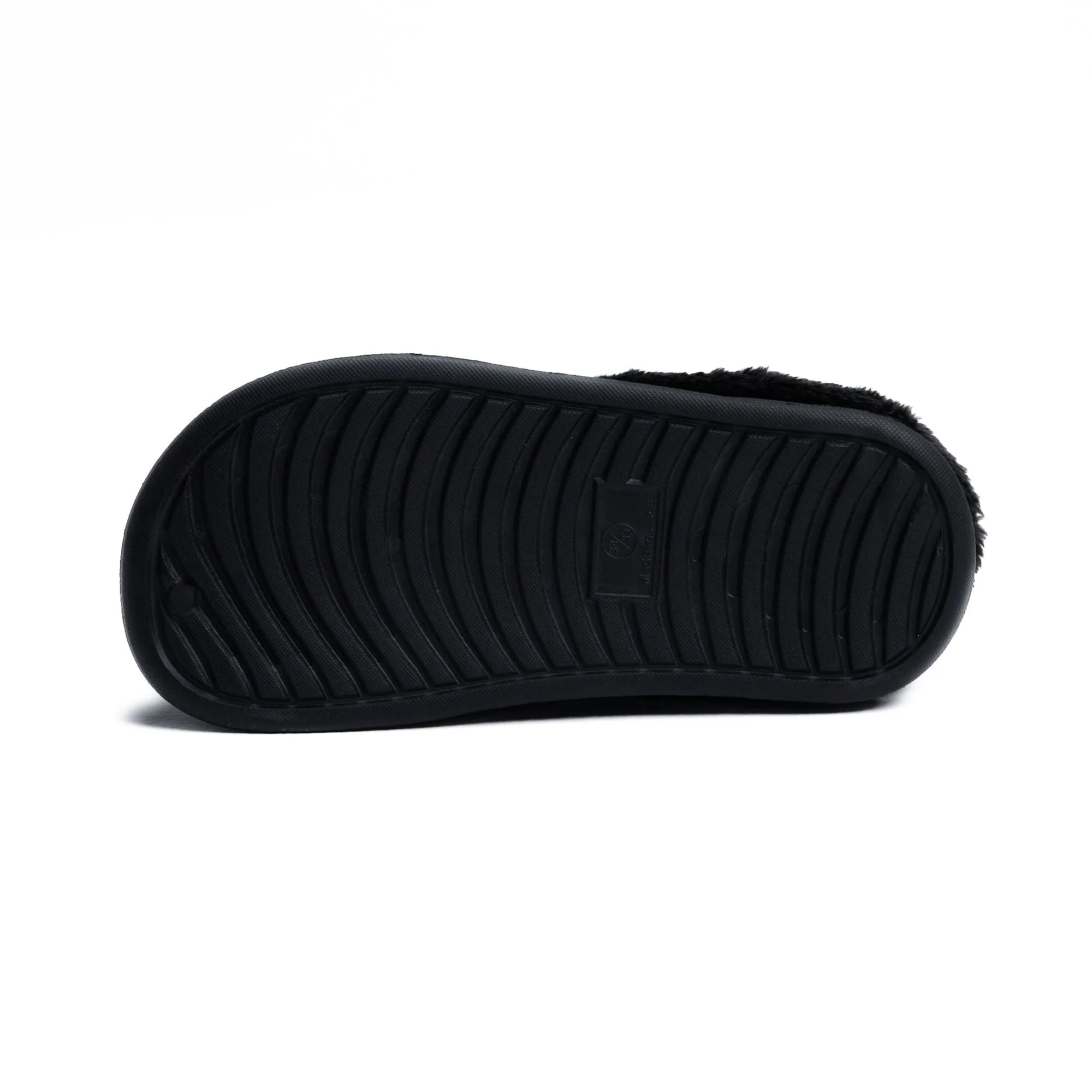 Black Plain Mega Clog Slipper
