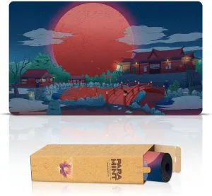 Blood Moon Shinto Anime (Stitched) - MTG Playmat - Compatible with Magic The Gathering Playmat - Play MTG, YuGiOh, TCG - Original Play Mat Art Designs & Accessories