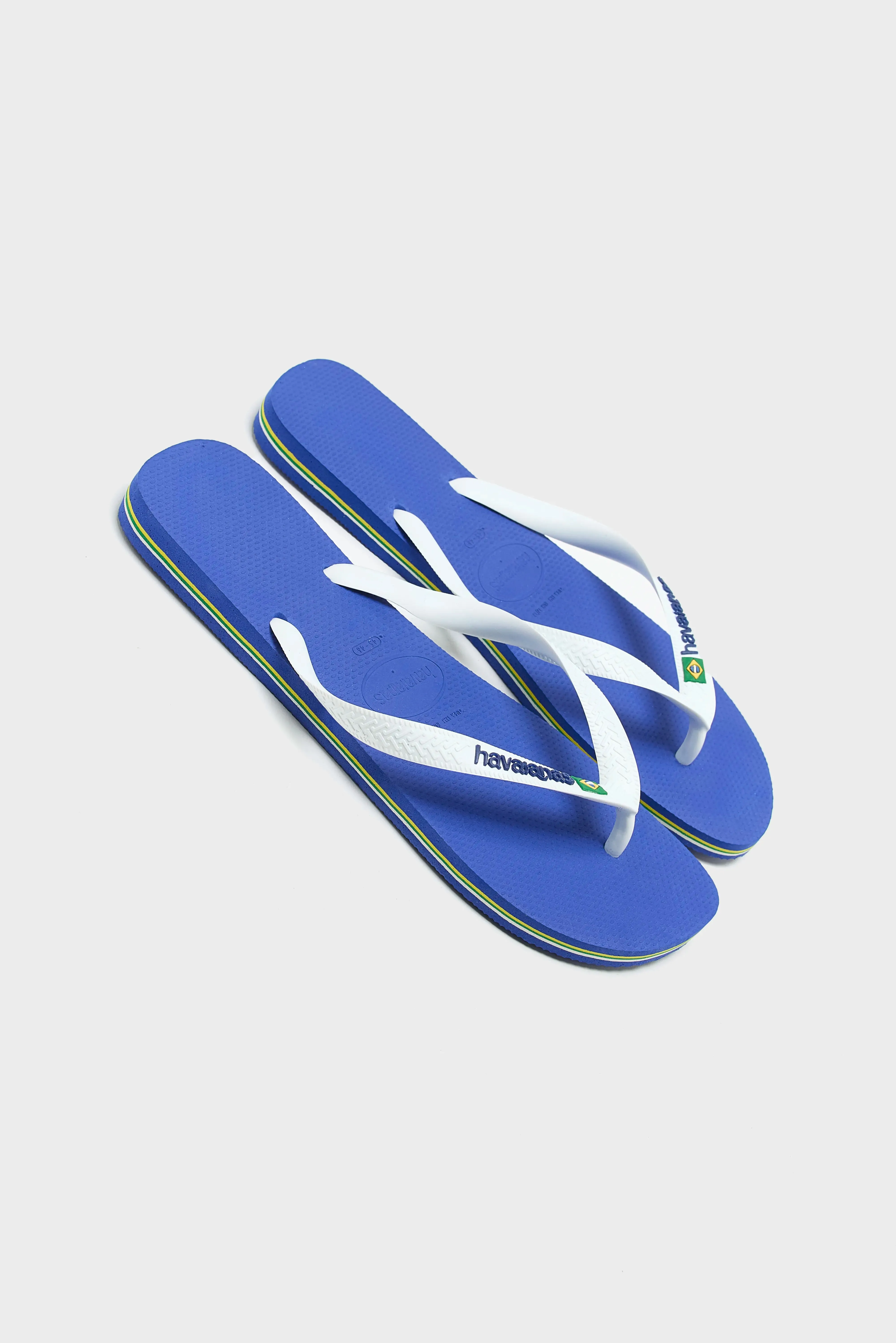 Brasil Logo Flip Flops for Men  (251 / M / BLUE)