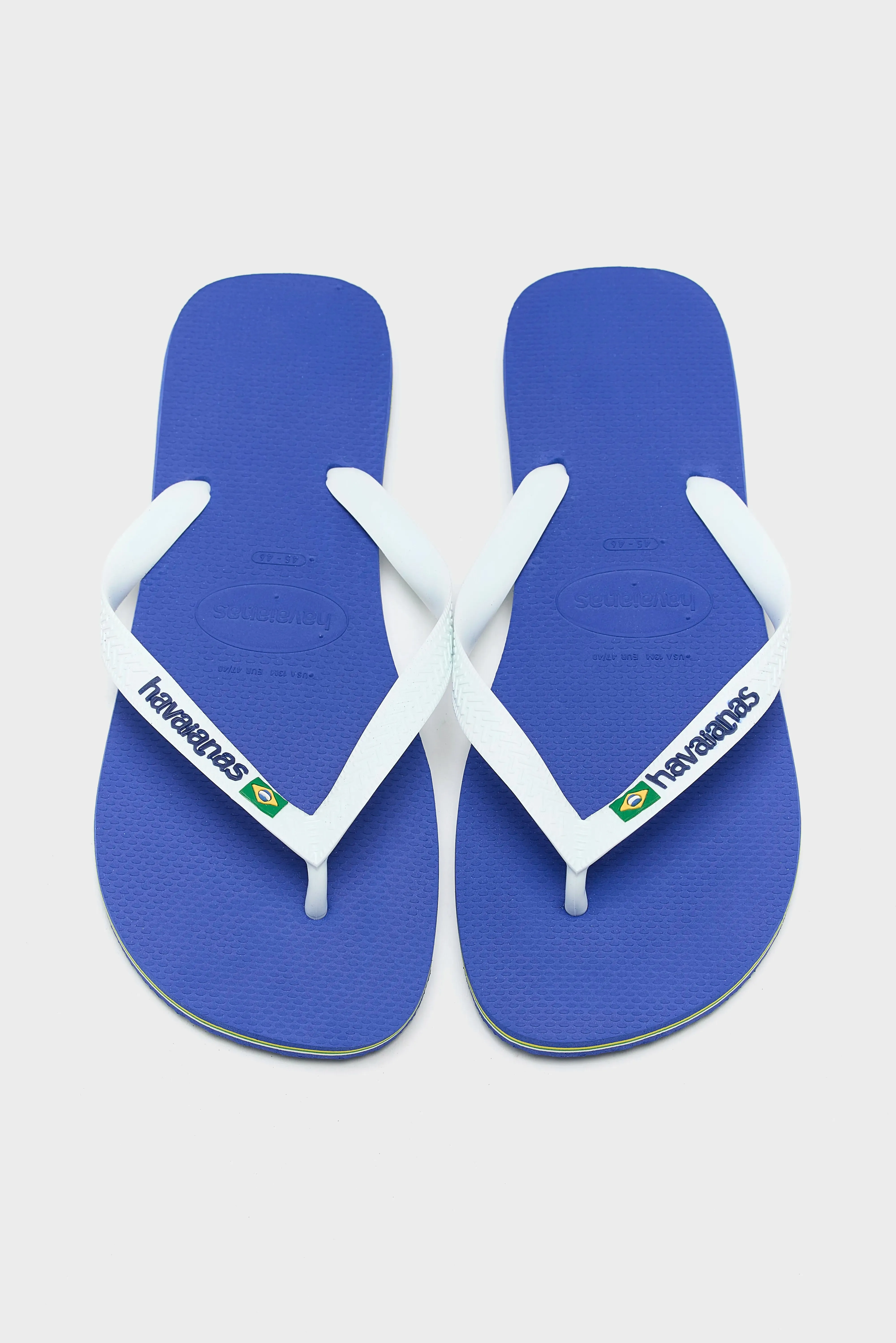 Brasil Logo Flip Flops for Men  (251 / M / BLUE)