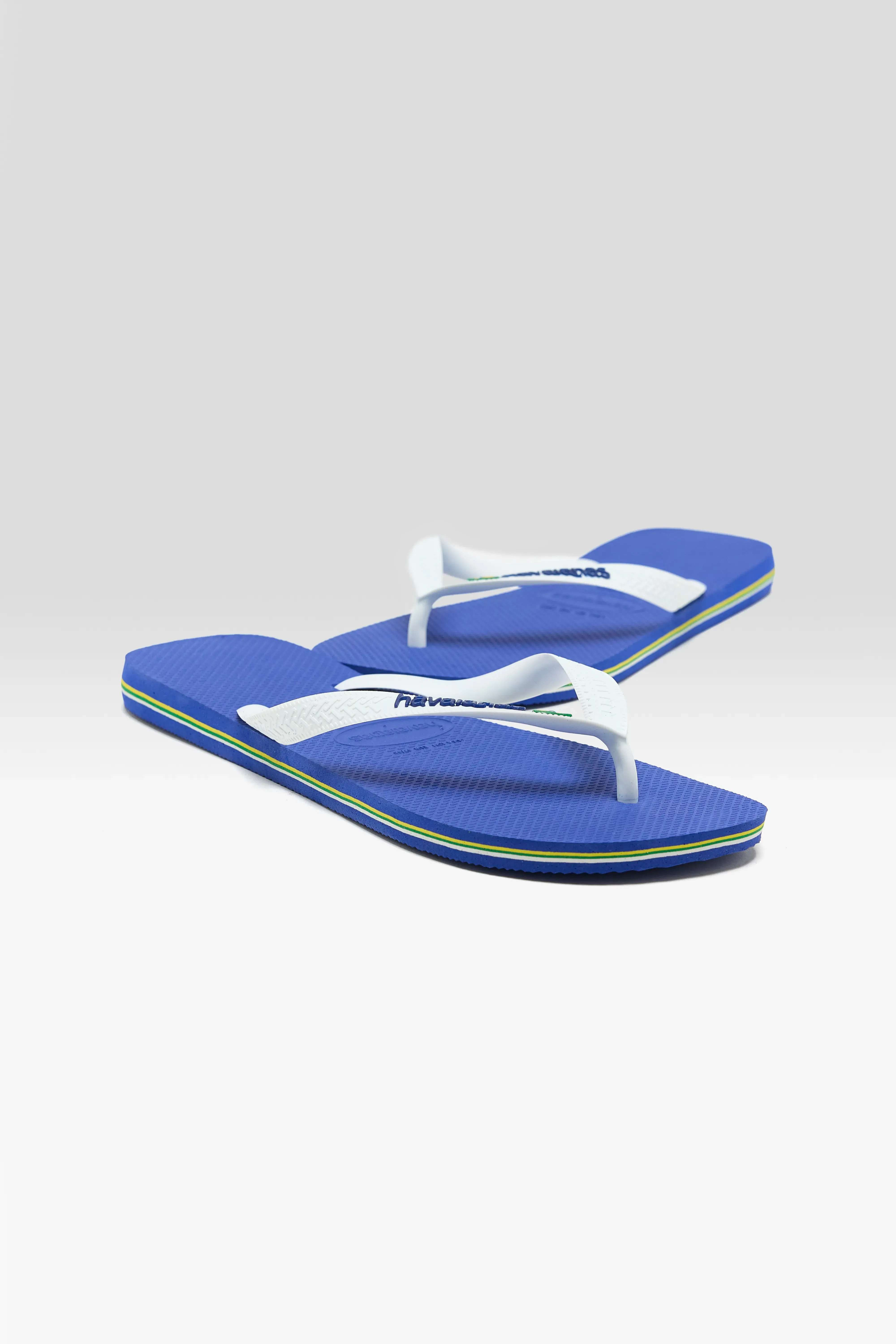 Brasil Logo Flip Flops for Men  (251 / M / BLUE)