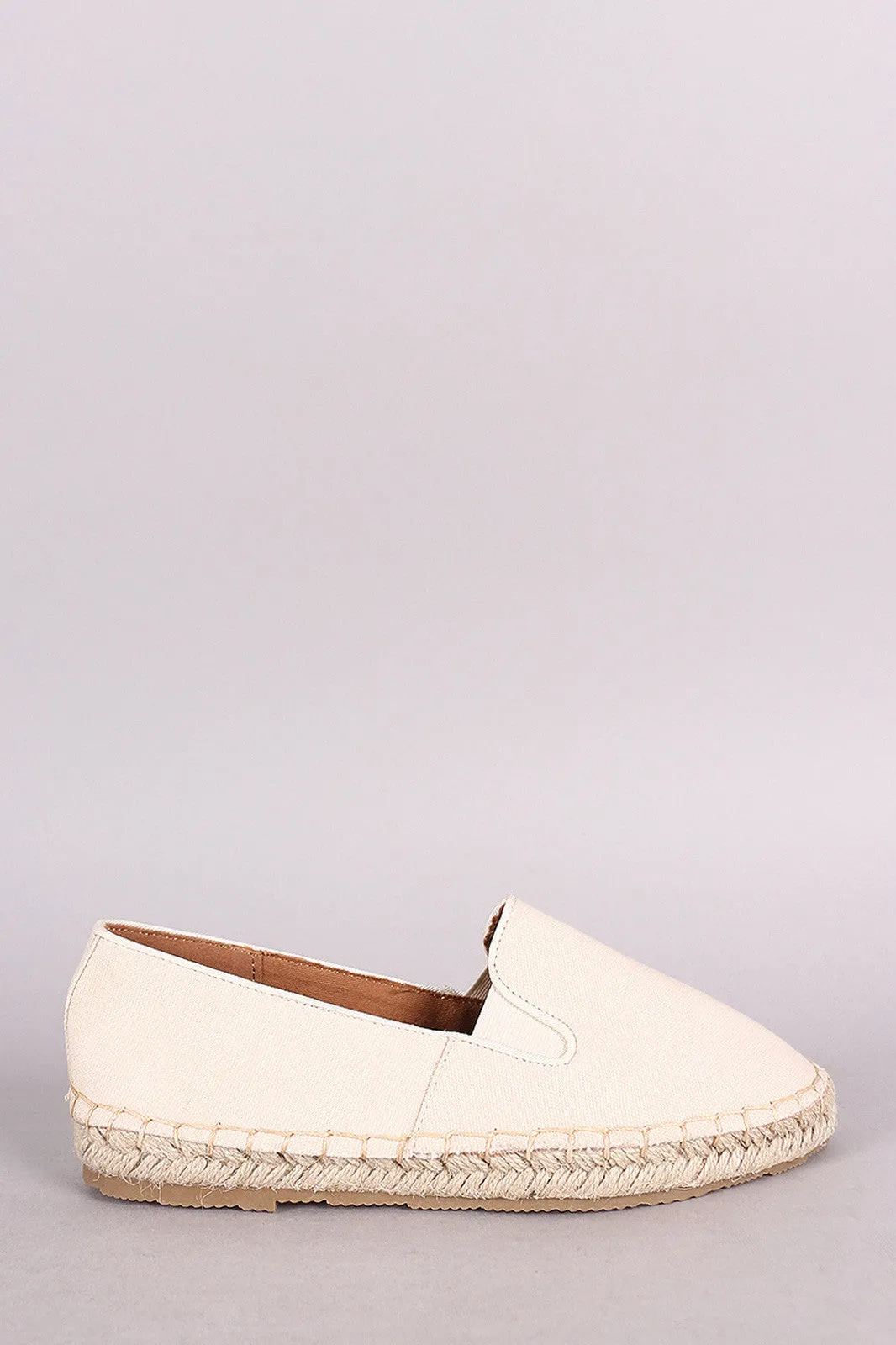 Canvas Bamboo Fast international shipping Smoking Slip-On Flat Espadrille End-to-end encryption