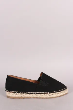 Canvas Bamboo Fast international shipping Smoking Slip-On Flat Espadrille End-to-end encryption