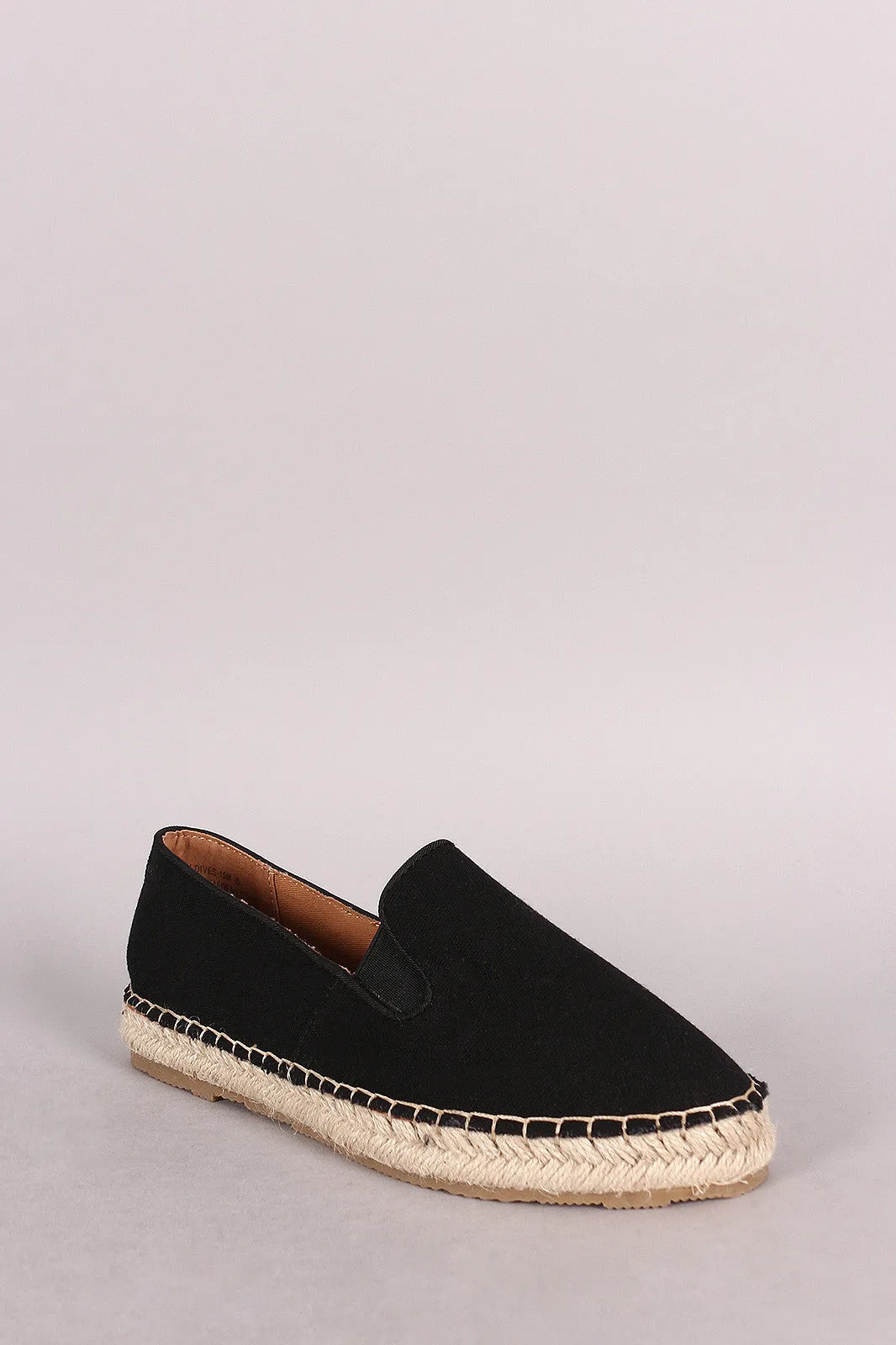 Canvas Bamboo Fast international shipping Smoking Slip-On Flat Espadrille End-to-end encryption