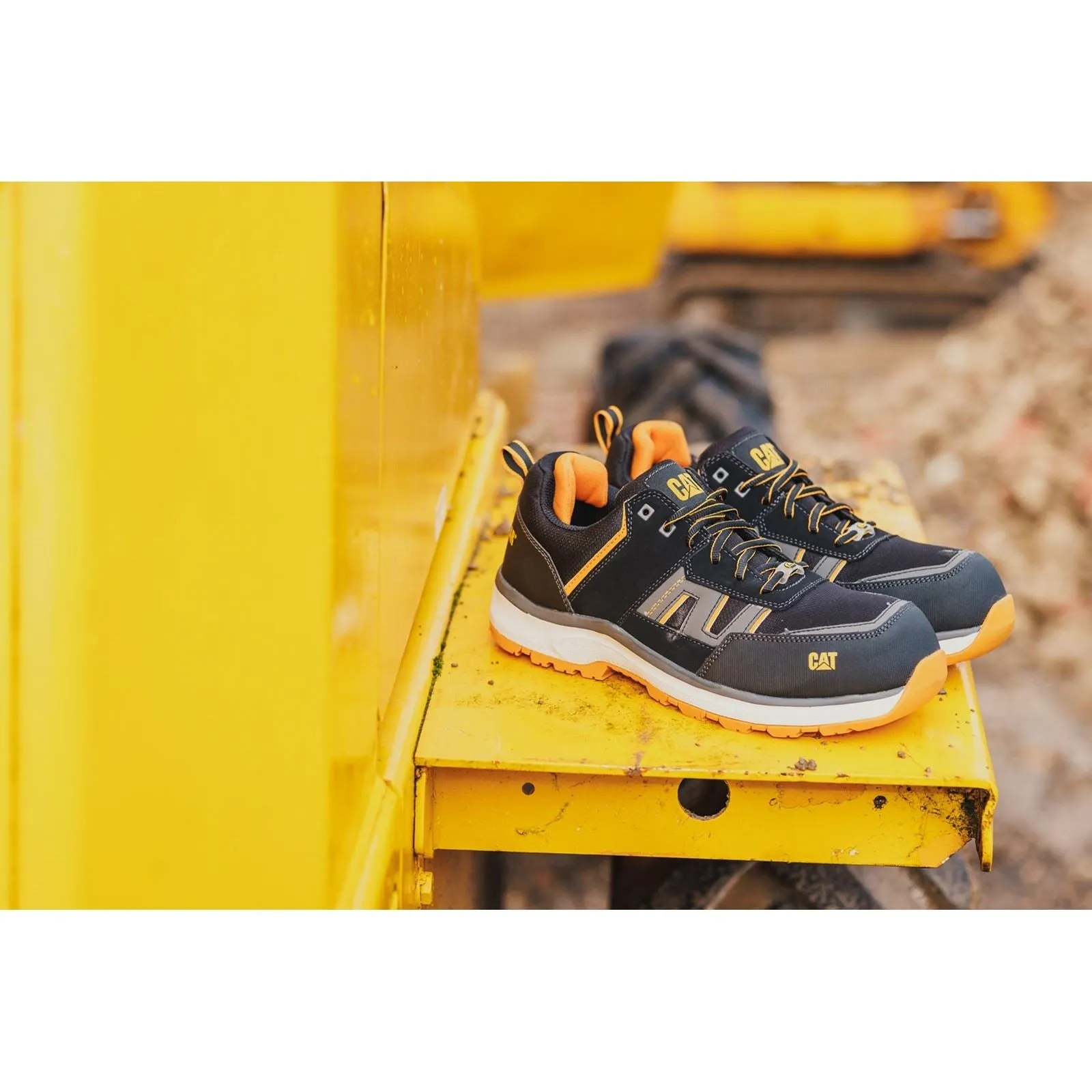 Caterpillar Accelerate S3 Textile Orange Safety Trainers