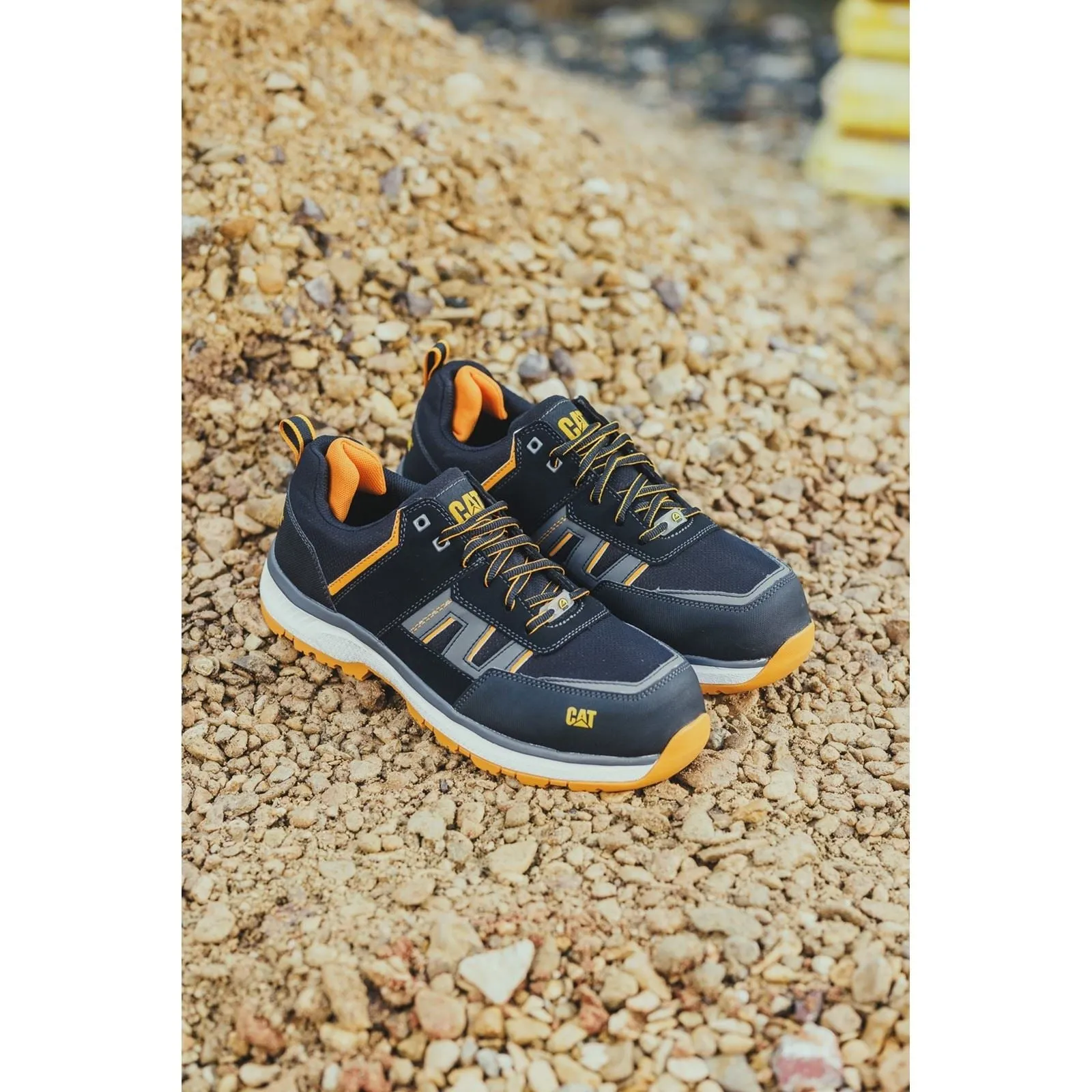 Caterpillar Accelerate S3 Textile Orange Safety Trainers