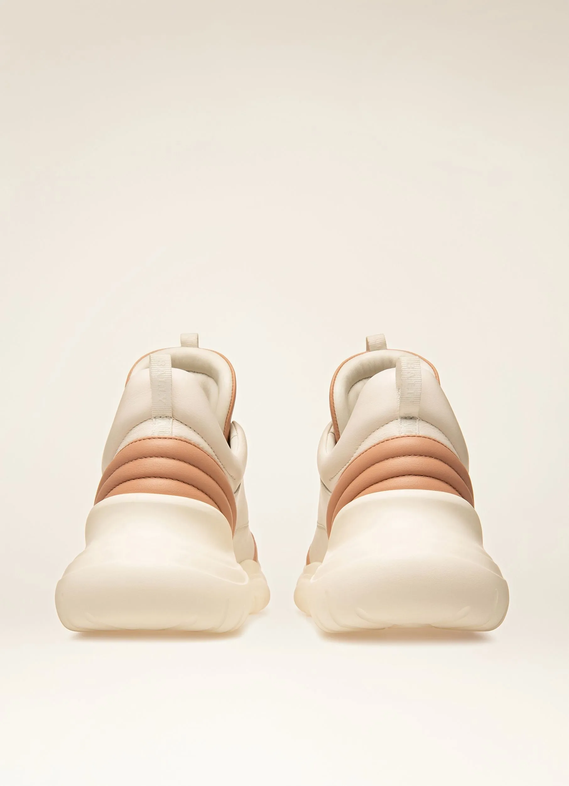 Claires Leather Sneakers In Pink & White