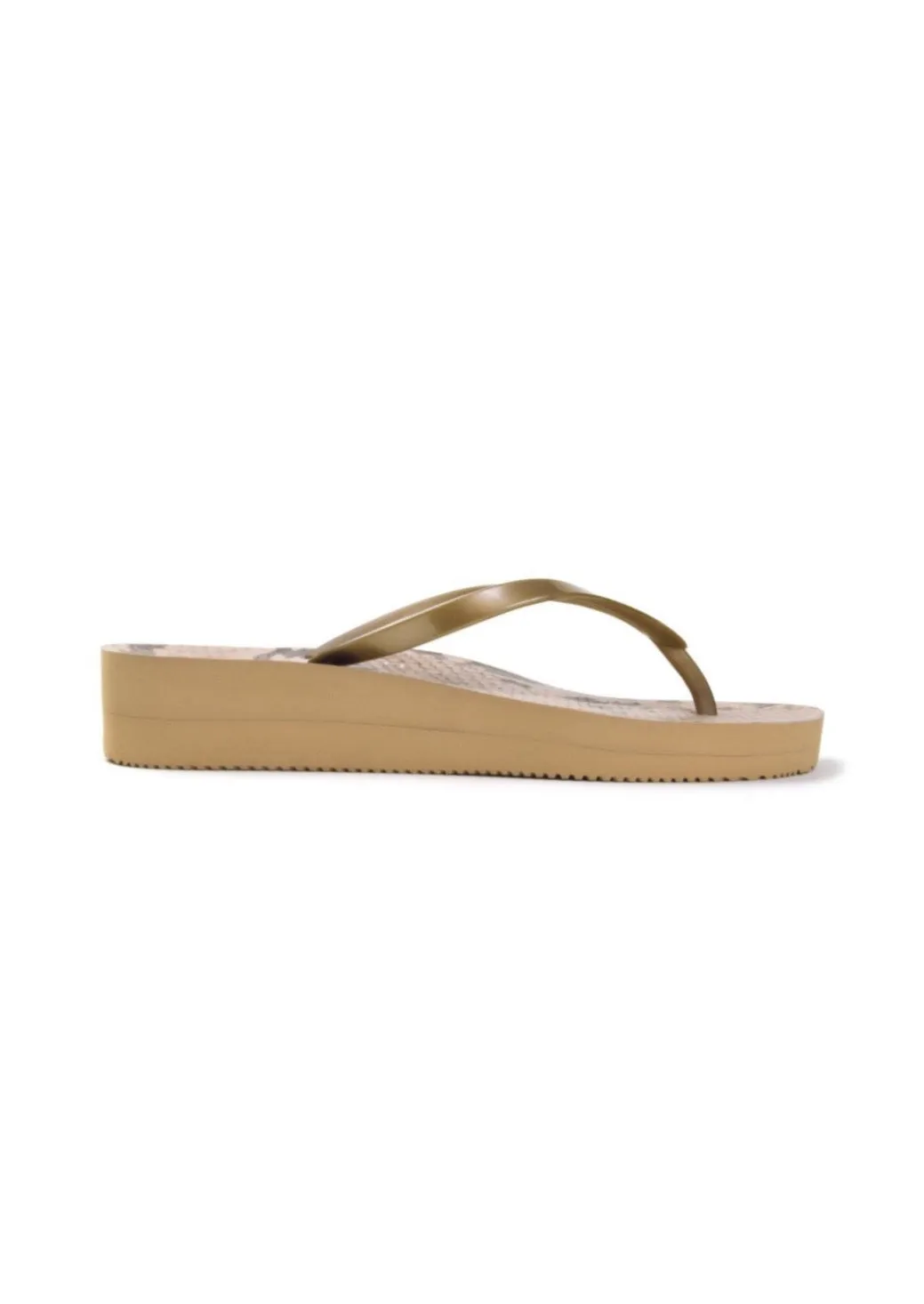 Coogee Wedge Jandal - Bronze Snake