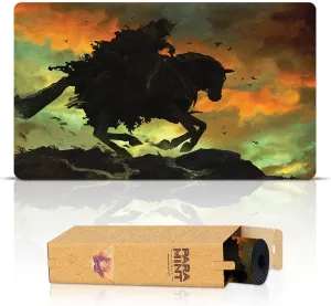 Dark Rider 4 (Stitched) - MTG Playmat by Anato Finnstark, LOTR Lord of The Rings - Compatible with Magic The Gathering Playmat - Play MTG, YuGiOh, TCG - Play Mat Art Designs & Accessories