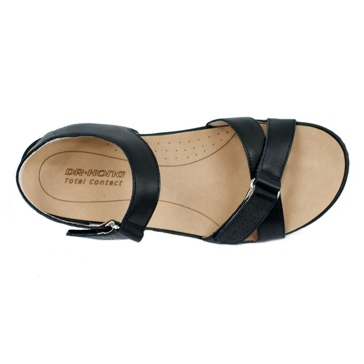 Dr Kong Hayley Black Sandals