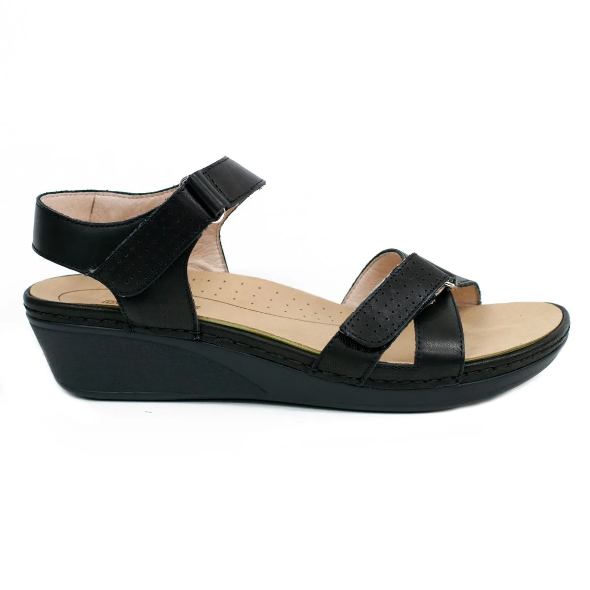 Dr Kong Hayley Black Sandals