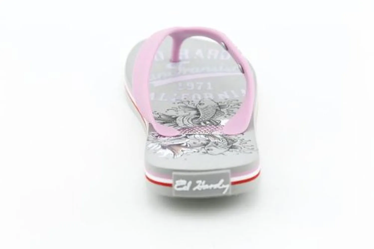 Ed Hardy Beachcombers Koi Flip Flop for Women - Fuschia