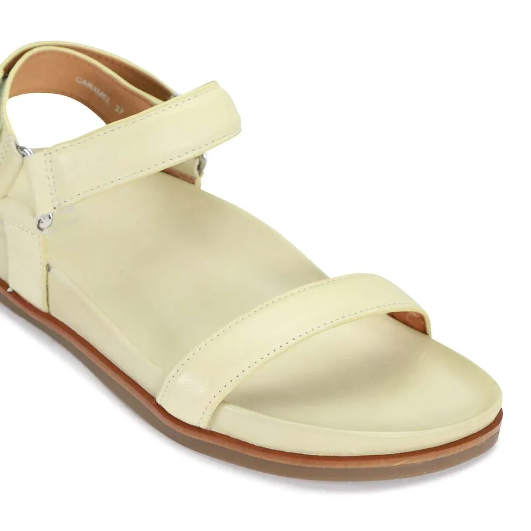 EOS Caramel Citron Leather Sandal