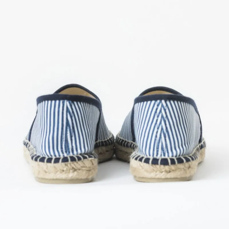 Espadrille blårandiga