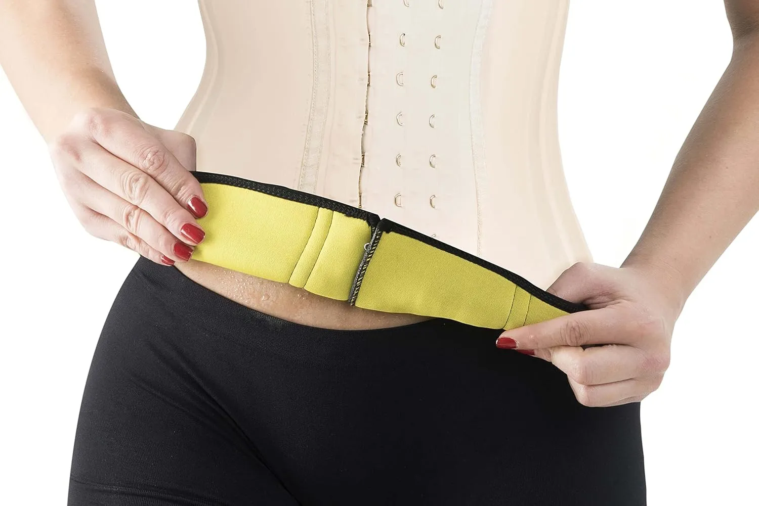 Fiorella Shapewear Neo Latex Waist Cincher Trainer Sauna Vest Sweat 3 Hooks Fajas Colombianas Reductoras Chaleco 210N3