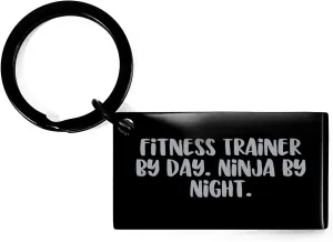 Fitness Trainer Keychain, Funny Quote, Father's Day Unique Gifts for Men, Gifts from Friends