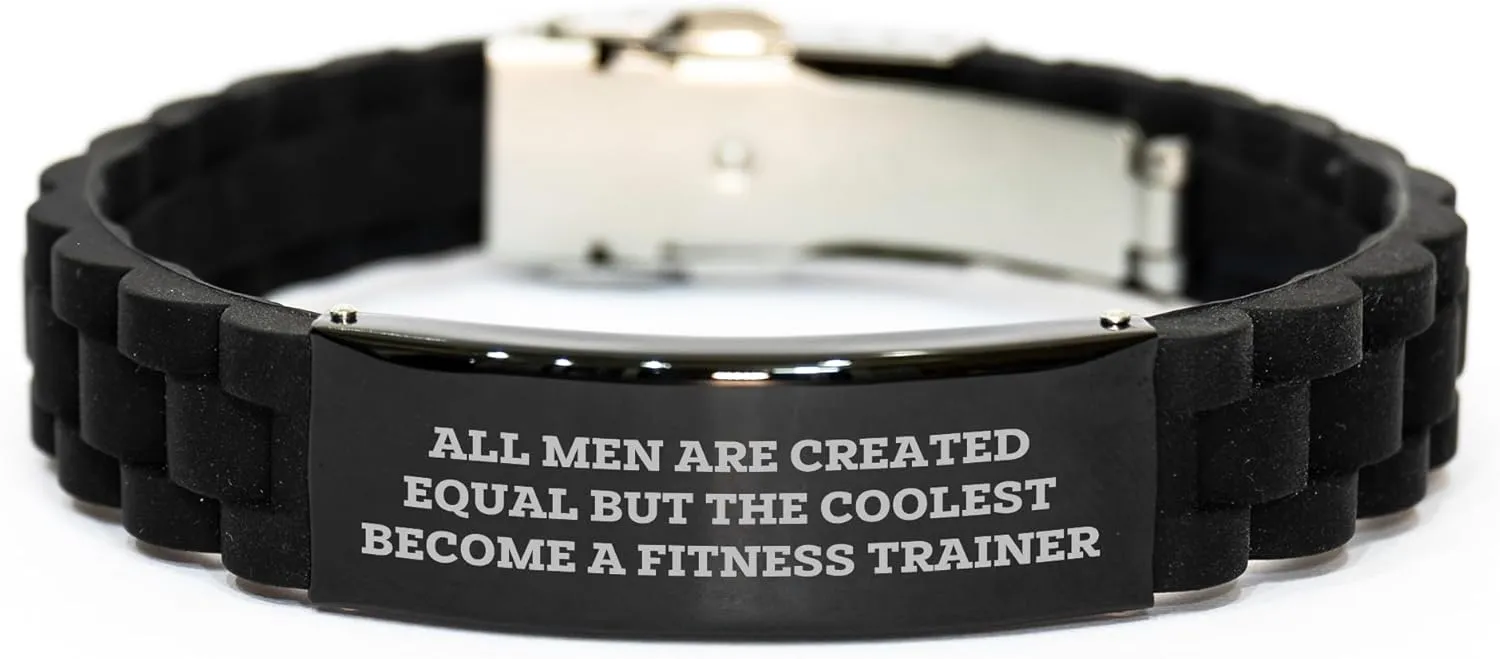 Fitness Trainers Unite Funny Gift from Family for Him Glide lock Clasp Bracelet