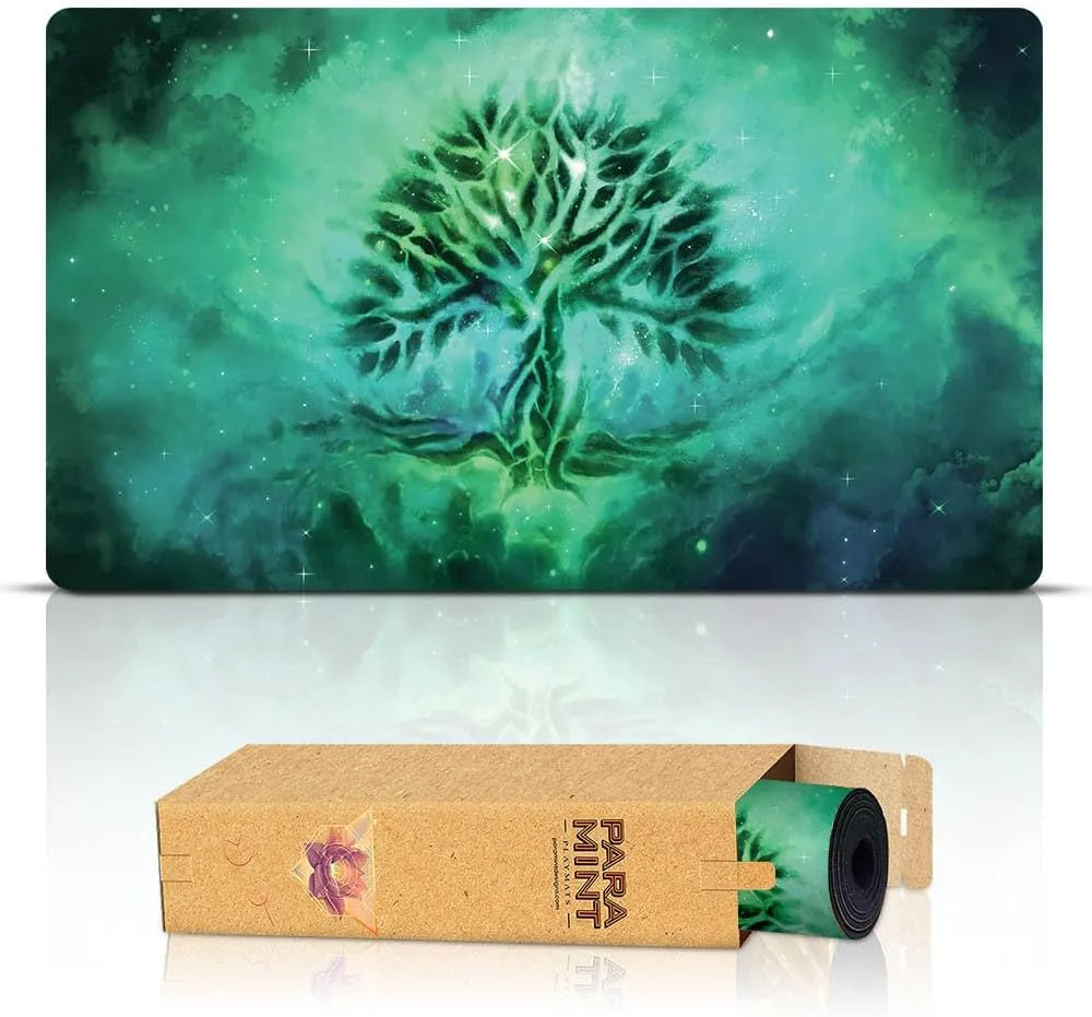 Forest Ethereal Mana (Stitched) - MTG Playmat - Compatible with Magic The Gathering Playmat - Play MTG, YuGiOh, TCG - Original Play Mat Art Designs & Accessories