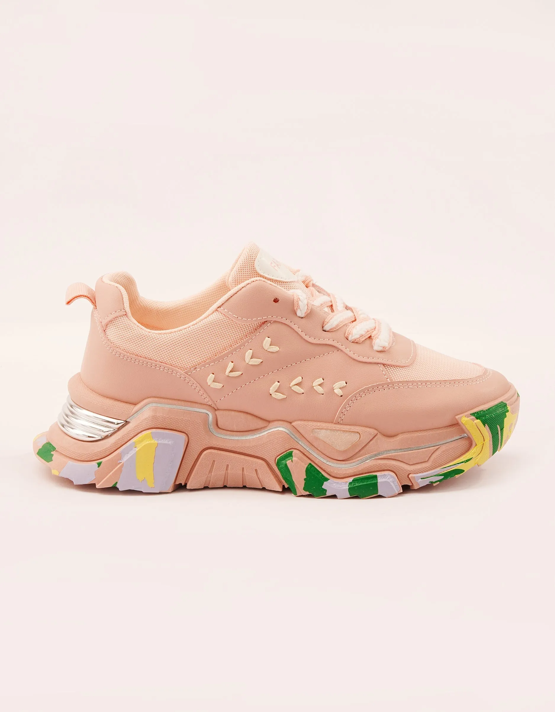 Fusion Dynamics Pink Chunky Sneakers