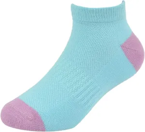Girls Heel And Toe Trainer Socks - Socks AZ437 Pastel 3 Pack 3-6