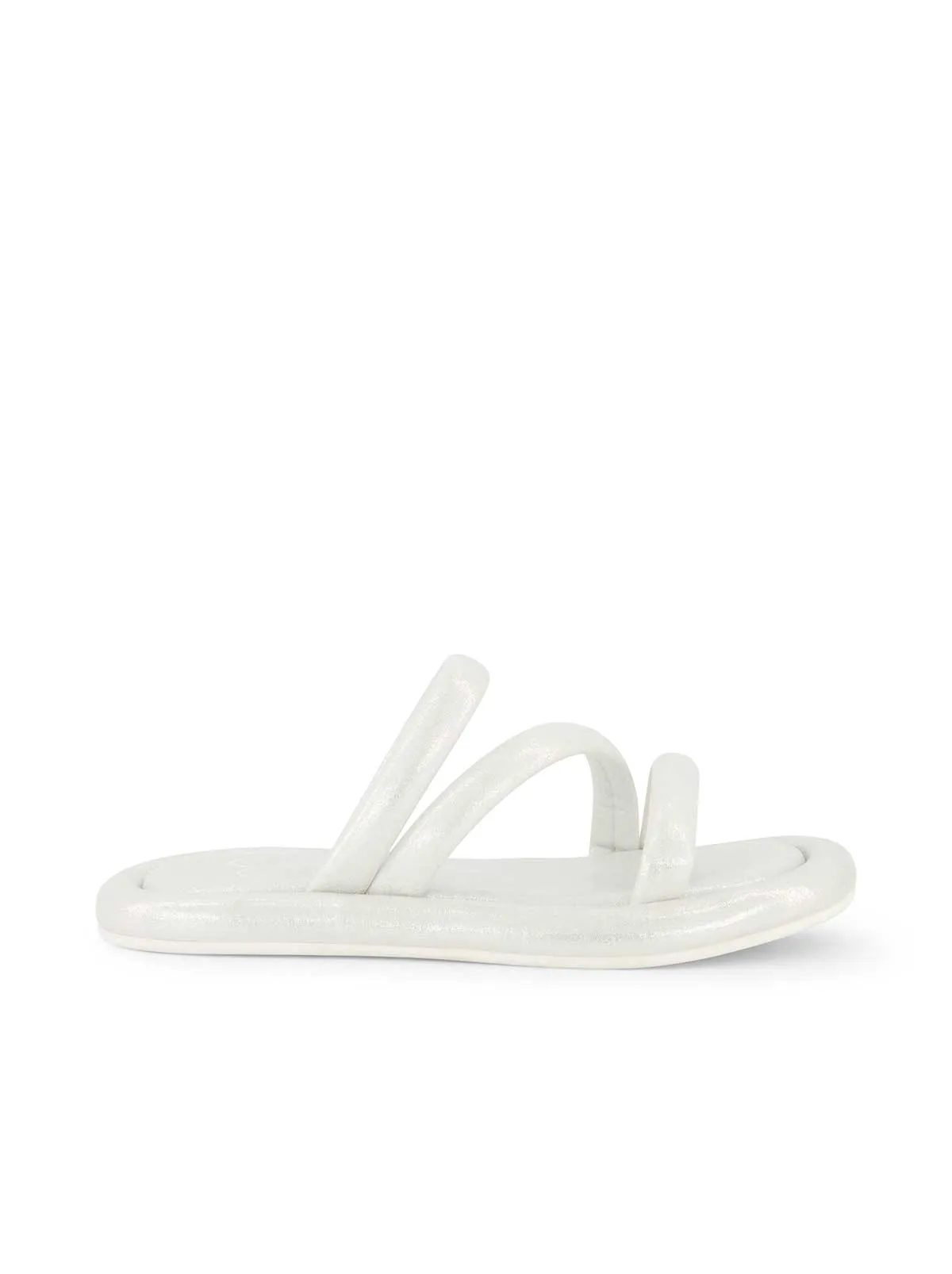 Girls' Kaylen Strap Slippers in Silver