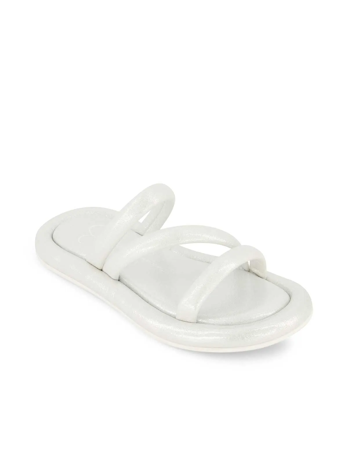 Girls' Kaylen Strap Slippers in Silver
