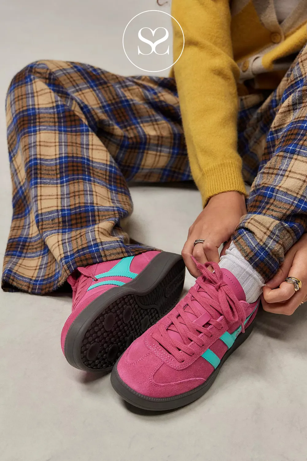 GOLA VIPER CLB735KN FUCHSIA/SEA MIST/ BLACK TRAINERS
