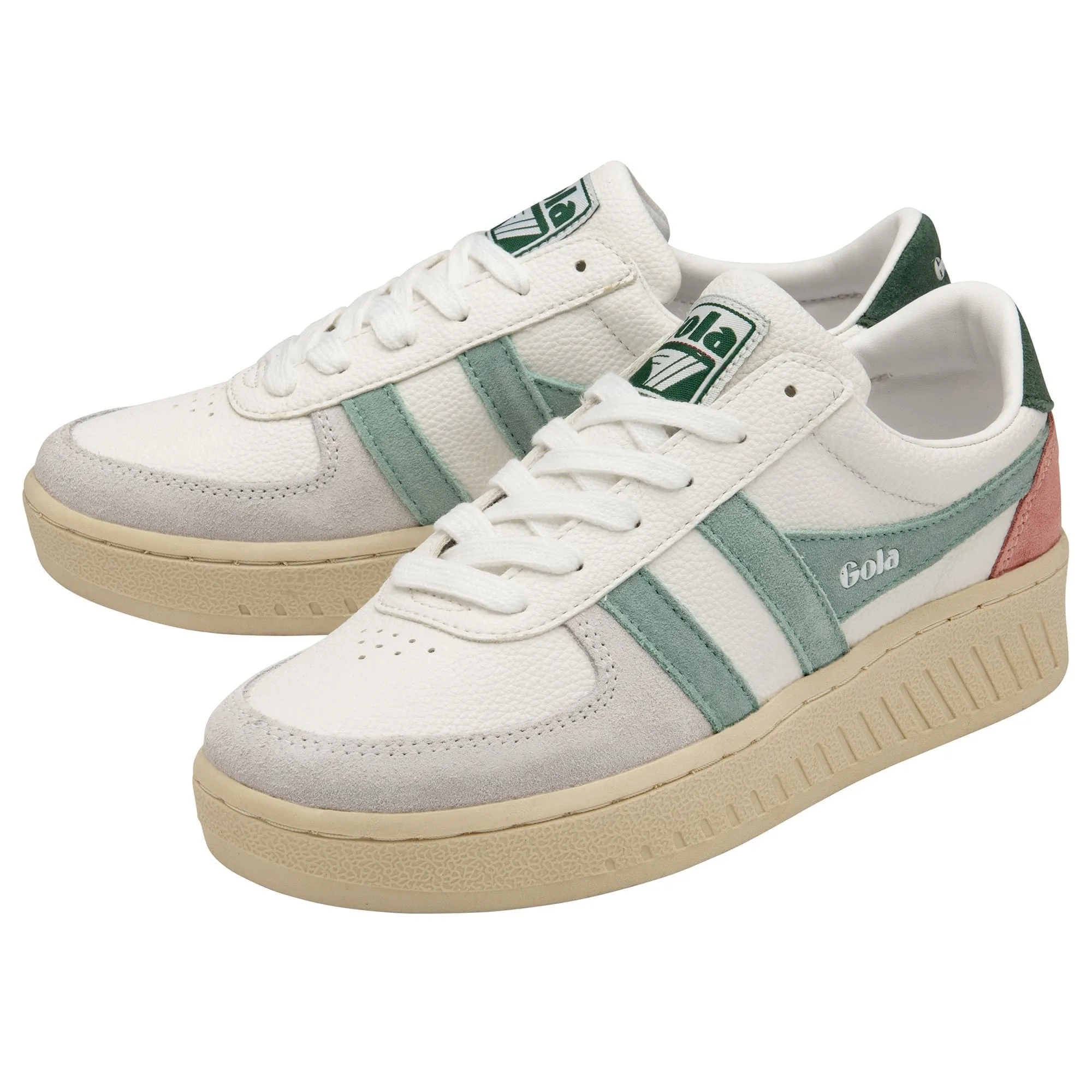 Grandslam Trident Sneaker (White   Green Mist   Evergreen)
