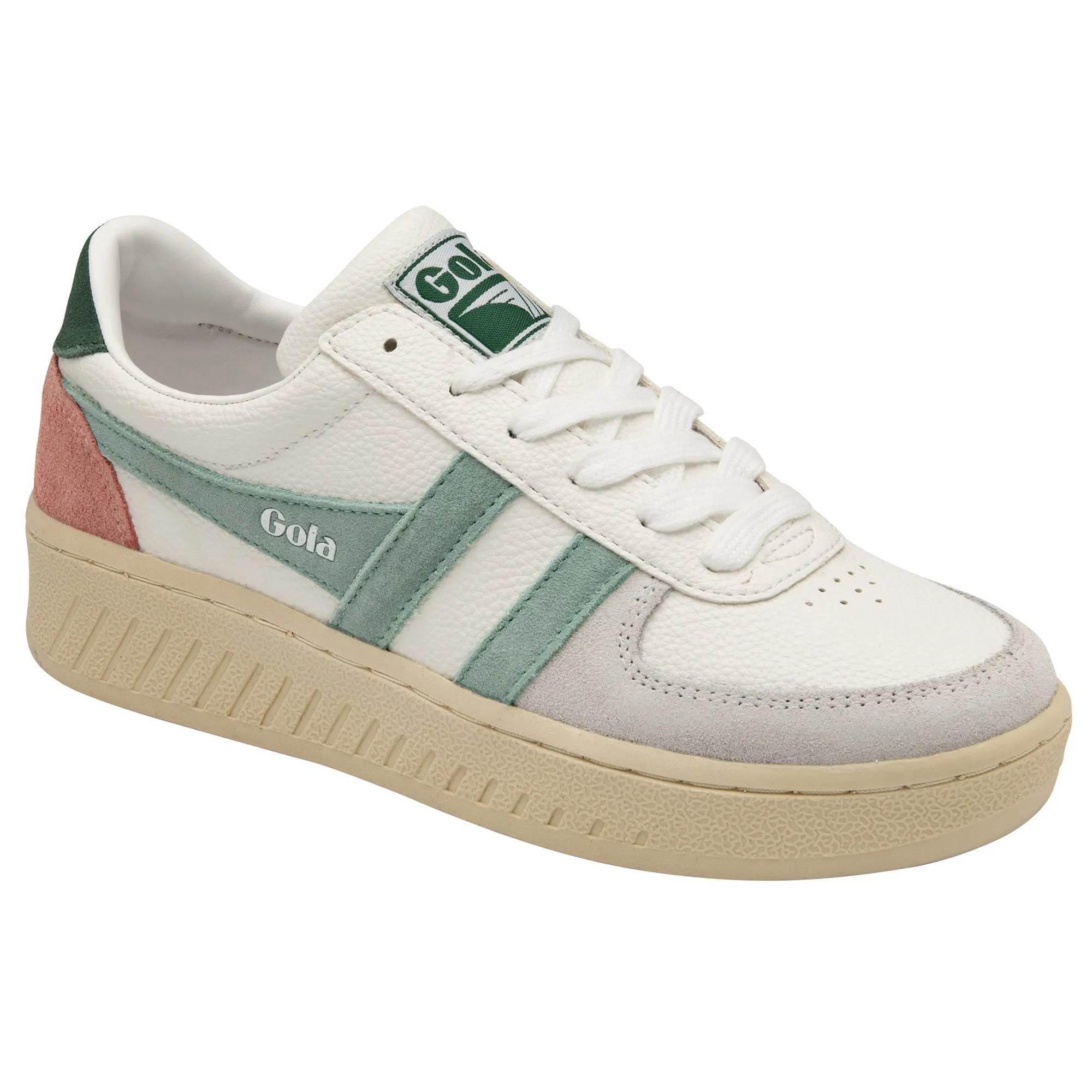 Grandslam Trident Sneaker (White   Green Mist   Evergreen)