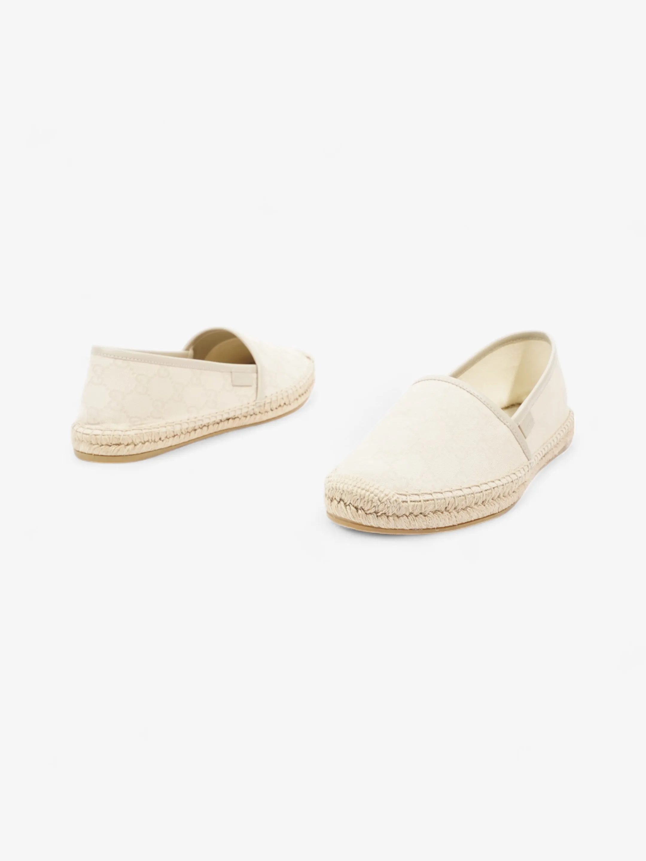 Gucci GG Espadrille Beige  Canvas EU 39 UK 6