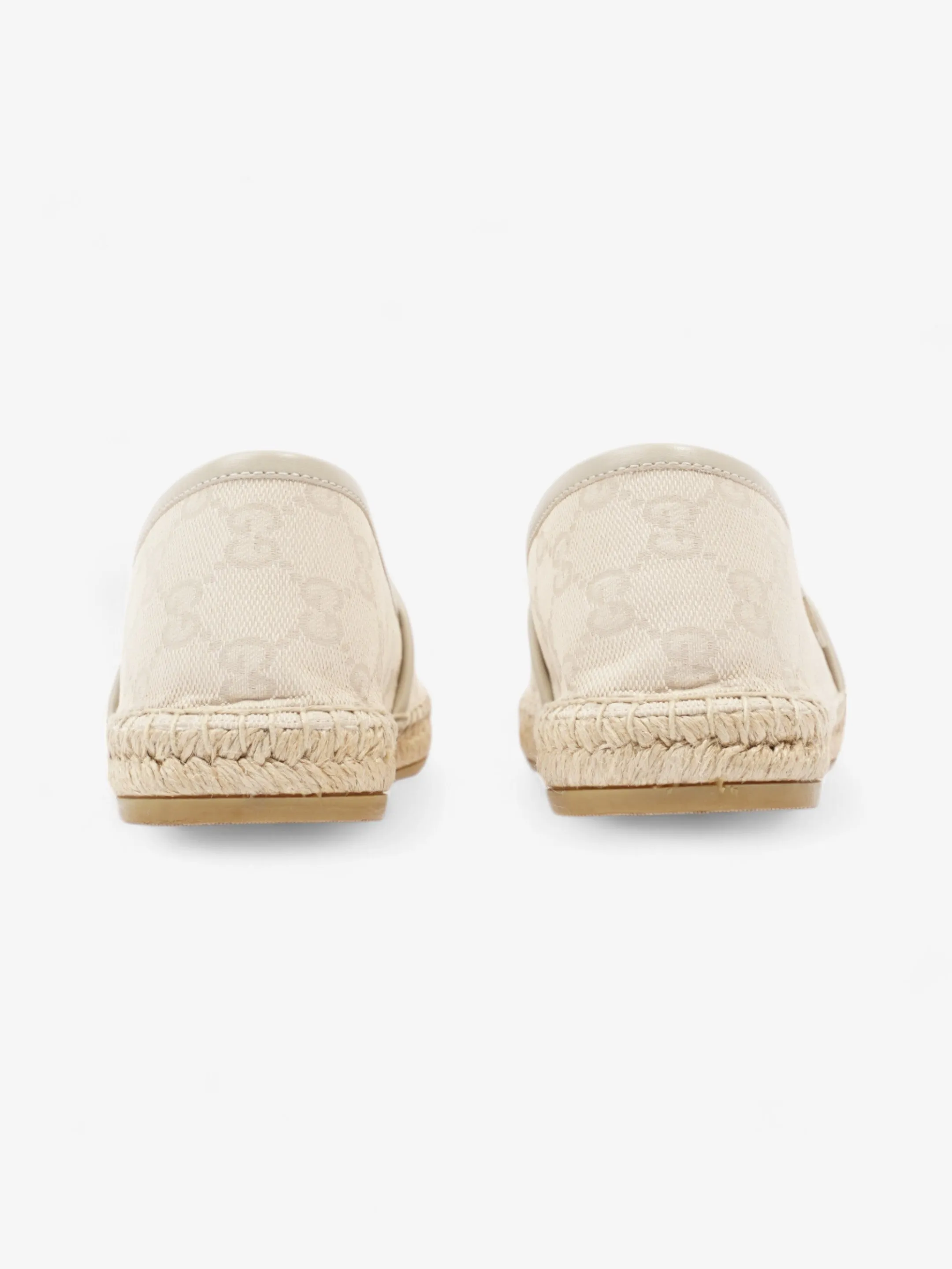 Gucci GG Espadrille Beige  Canvas EU 39 UK 6