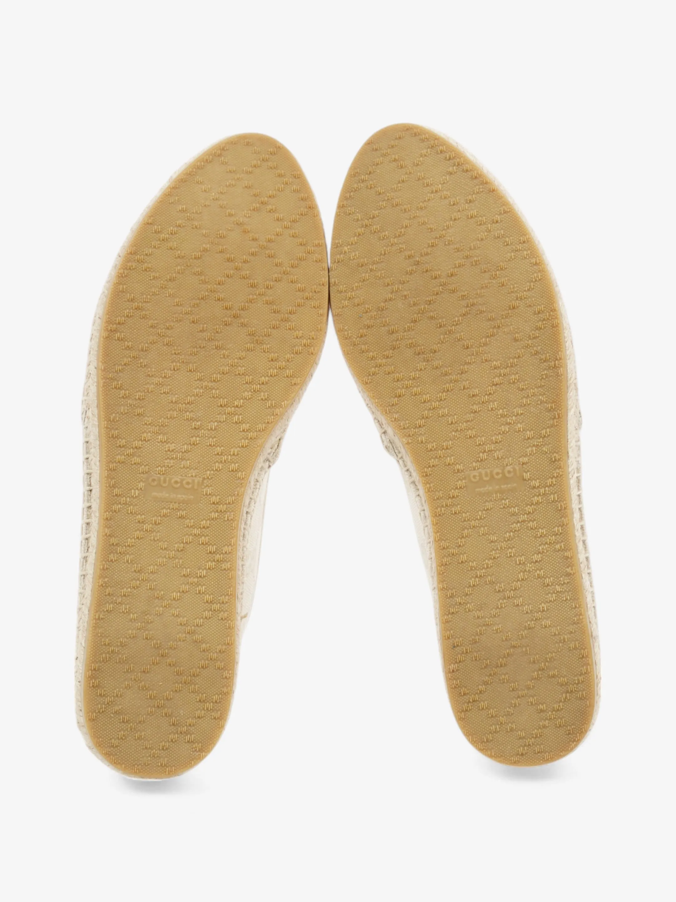 Gucci GG Espadrille Beige  Canvas EU 39 UK 6
