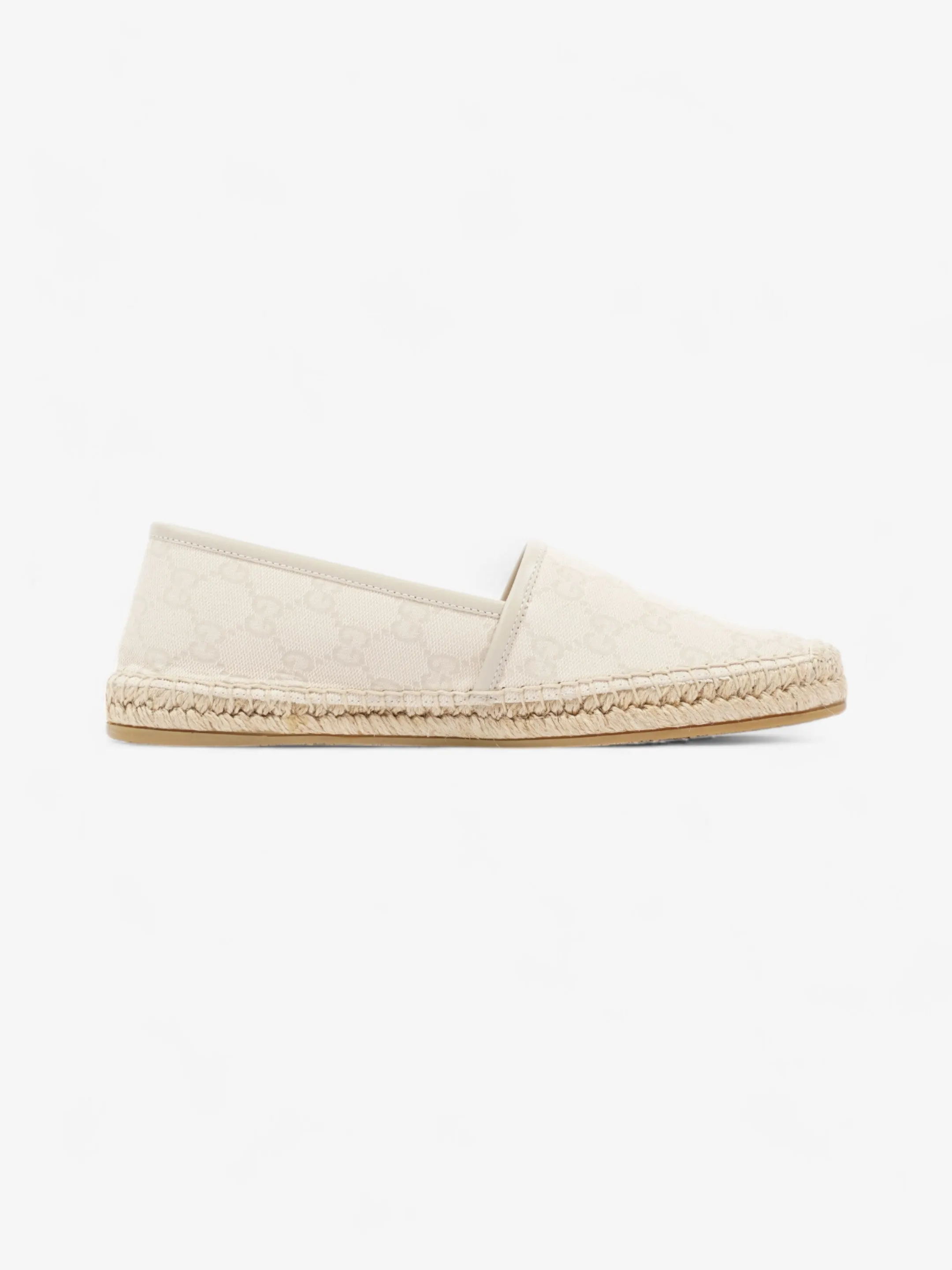 Gucci GG Espadrille Beige  Canvas EU 39 UK 6