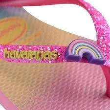 HAVAIANAS KIDS SLIM GLITTER II - PINK LEMONADE.PINK FLUX