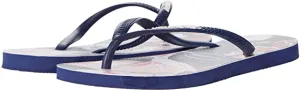 Havaianas Slim Floral Sandal Navy/Navy 41/42 Brazil (US Men's 9/10, Women's 11/12) M