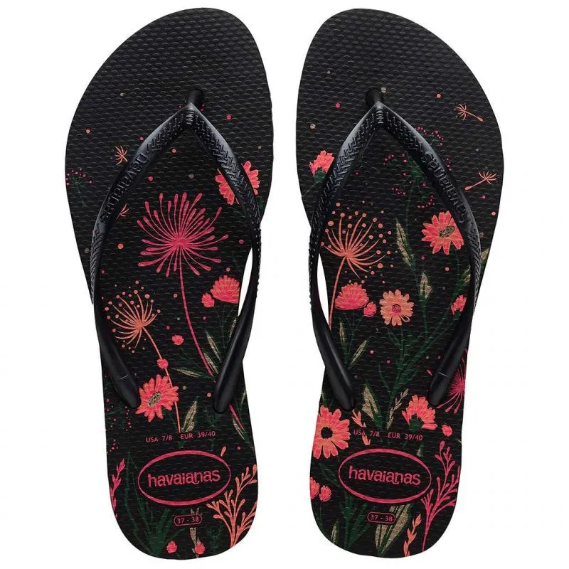 HAVAIANAS SLIM ORGANIC - BLACK.PINK