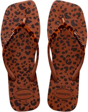 HAVAIANAS SLIM SQUARE VELVET - RUST
