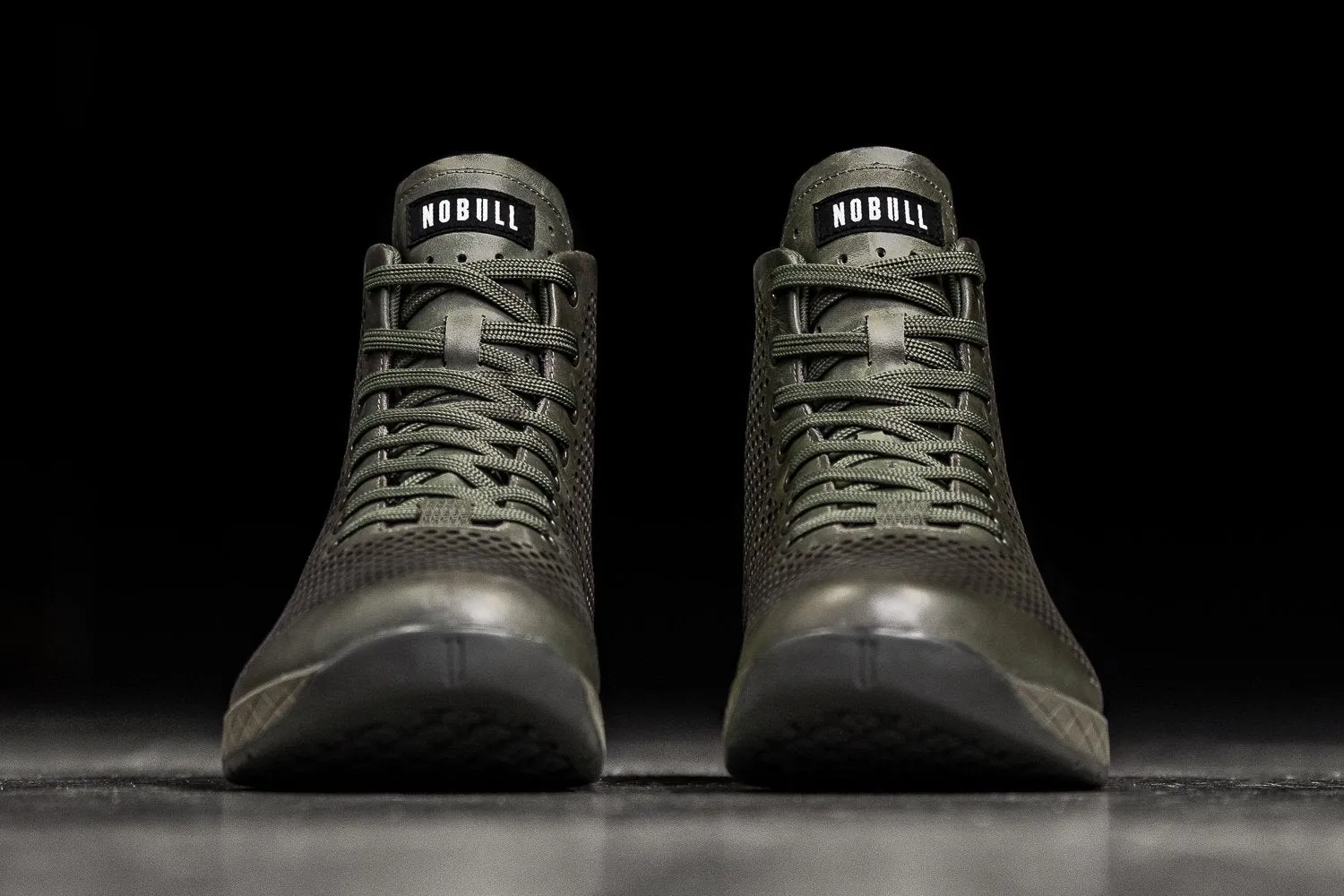 HIGH-TOP MOSS LEATHER TRAINER (MEN'S)