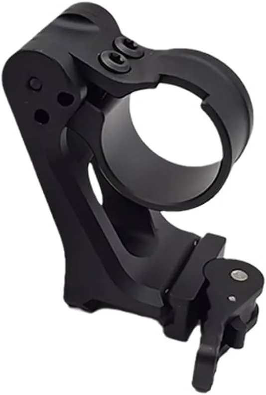 HY Mount Red Dot Picatinny Riser Mount & FTC QD Flip Up Magnifier Scope Mount with 30mm Ring Set, for Laser & 558 etc Holographic Sight & 3XMAG, 3X-C Magnifier etc, 2.91” Optical Centerline Height,BK